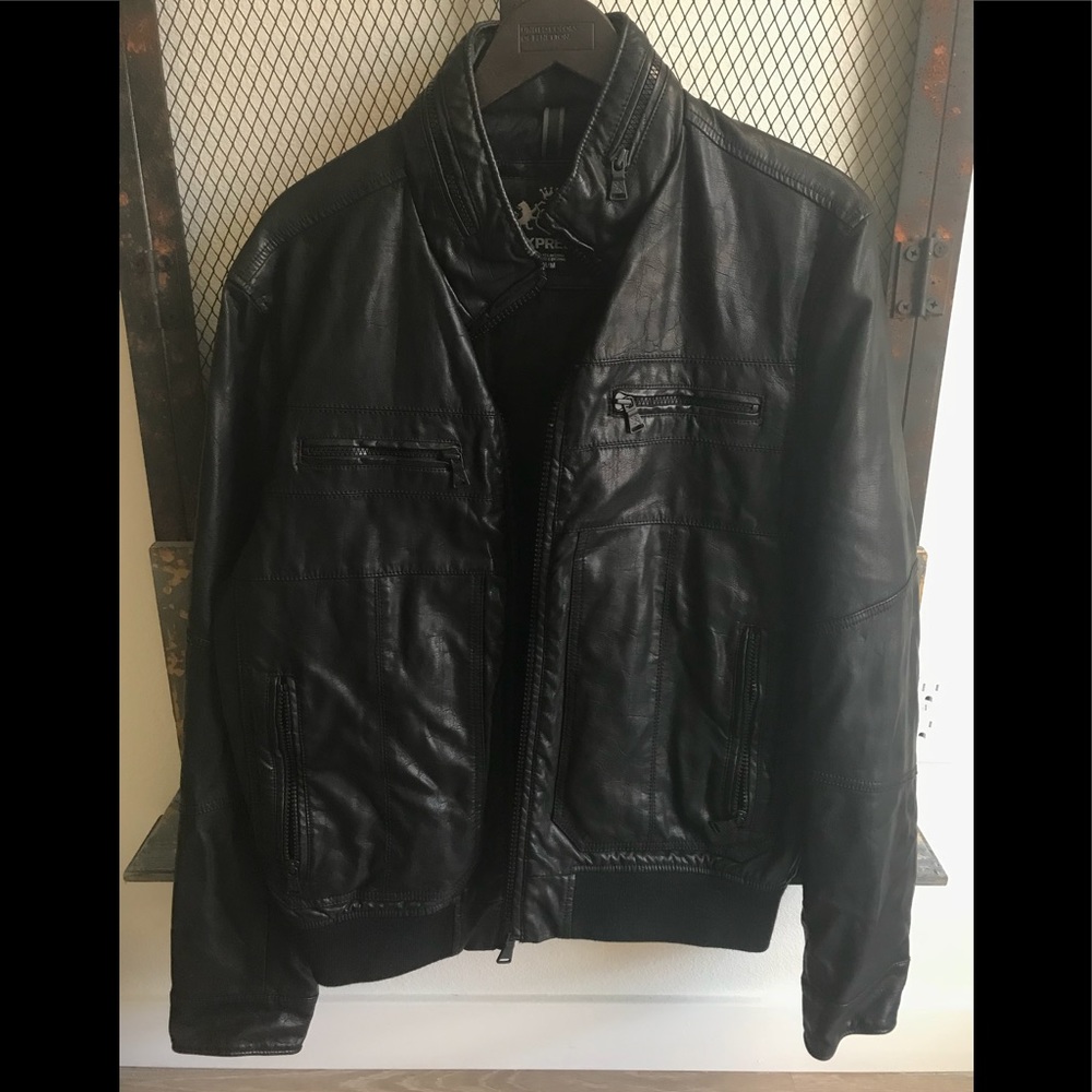 Men’s FAUX leather Express jacket